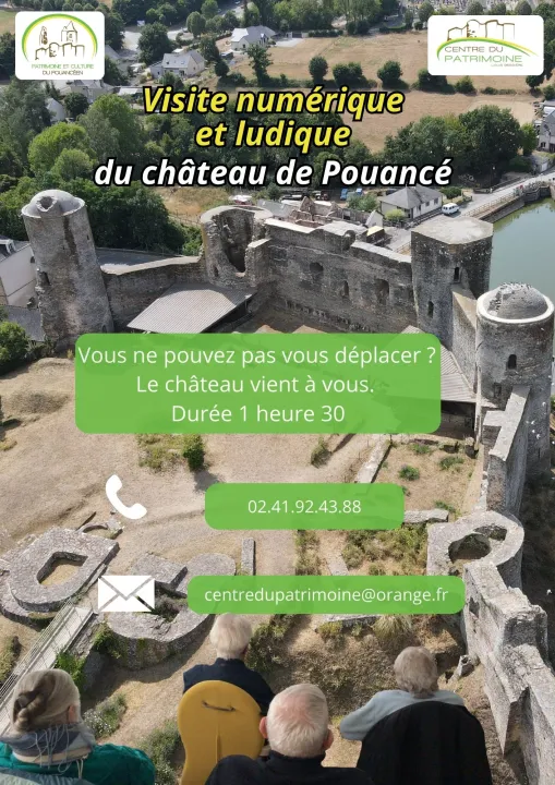 Visiste numérique du château médiéval de Pouancé, image 1