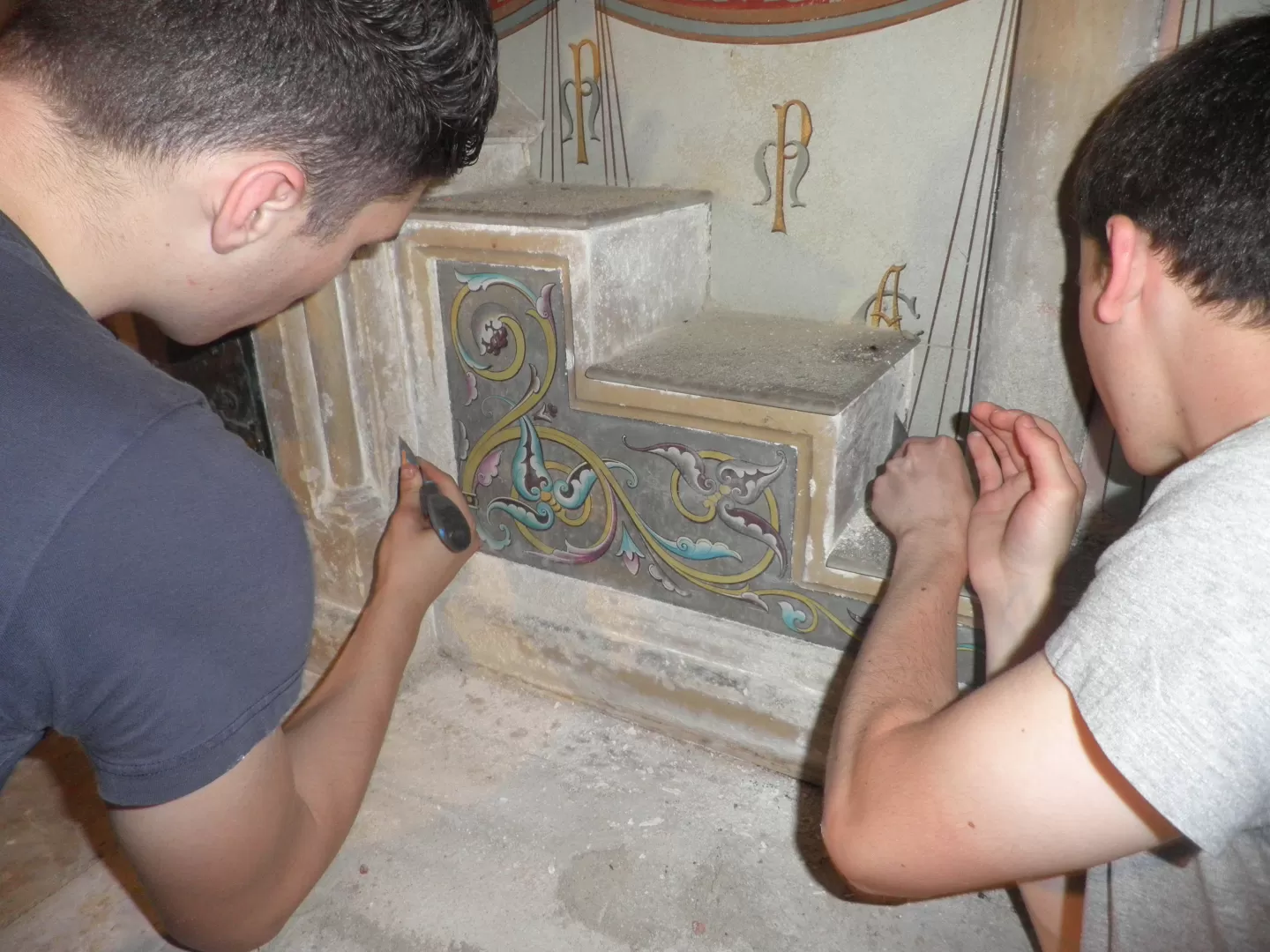 Restauration d'une crypte, image 1