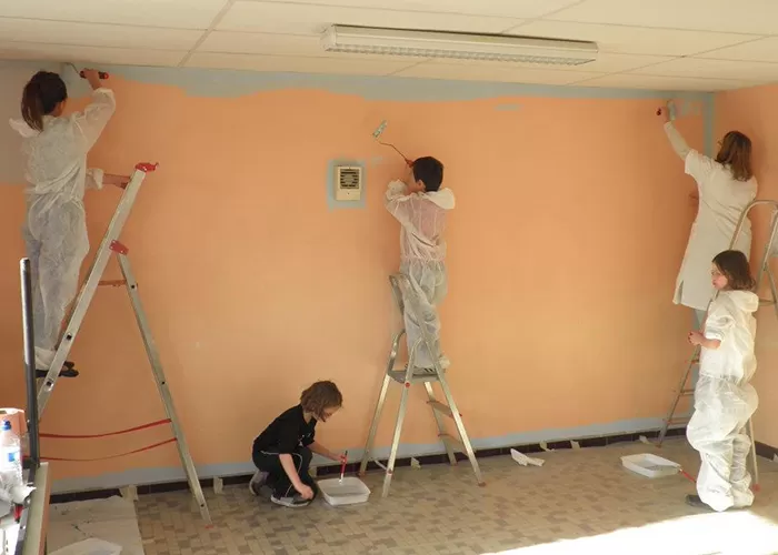 Fresque sur mur, image 1