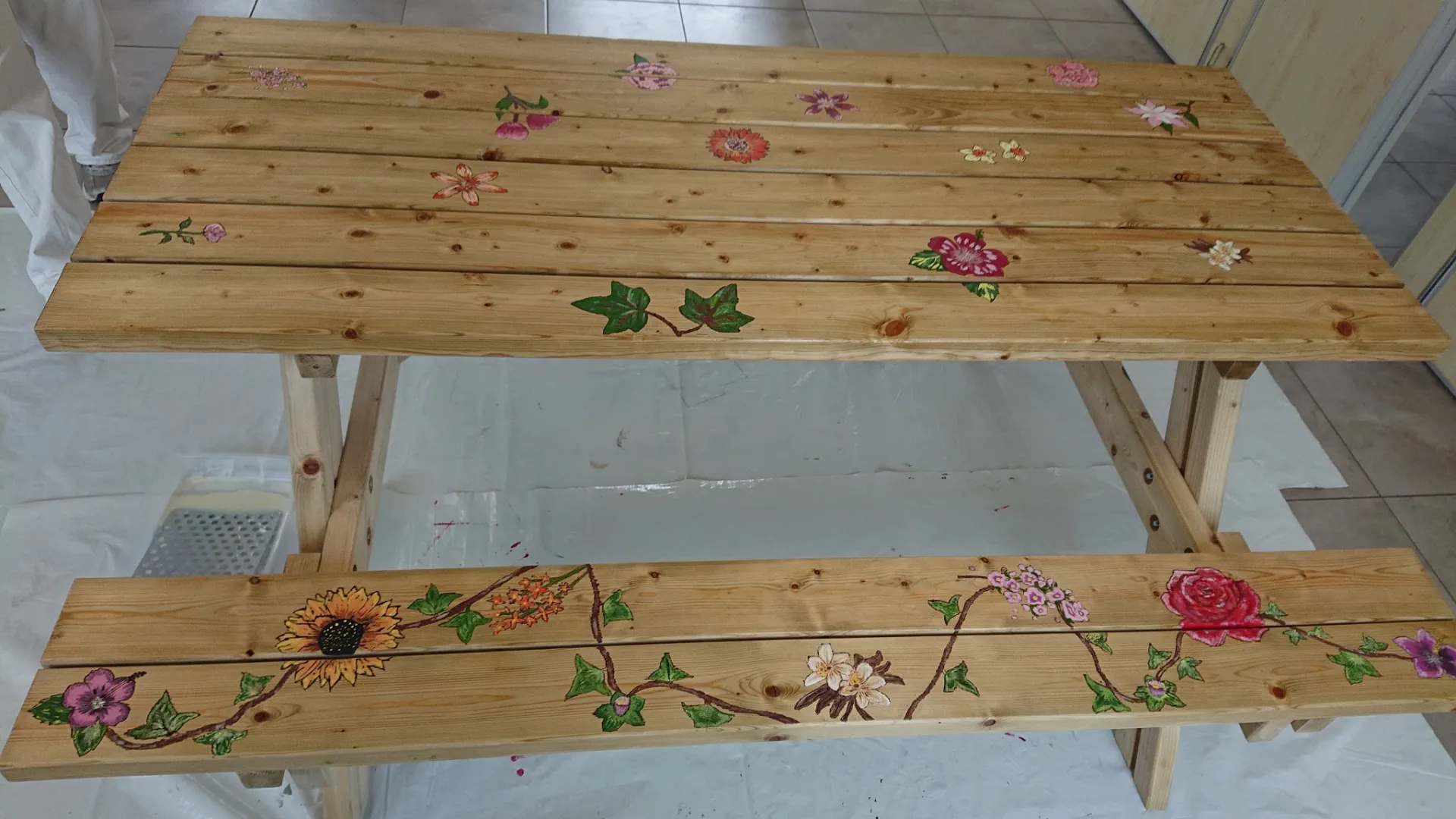Réalisation de deux tables de pique-nique avec les 4ème de la MFR de la Meignanne, image 2