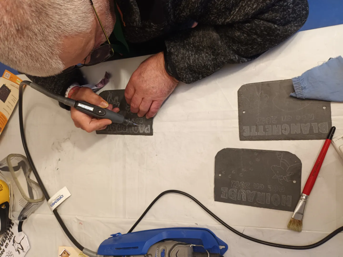 réalisation de la signalétique pour l'enclos des chèvres, image 2