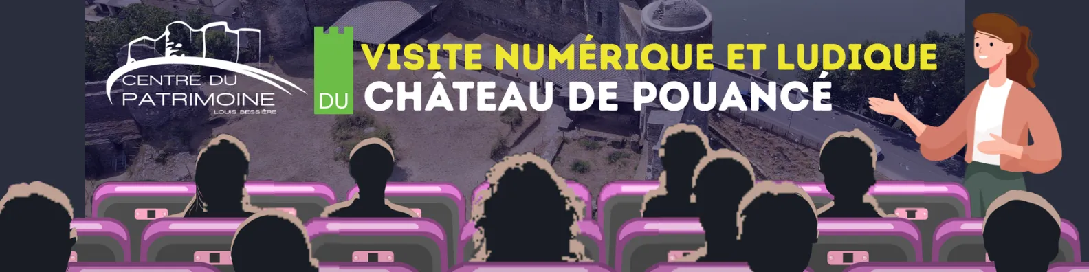 Visiste numérique du château médiéval de Pouancé